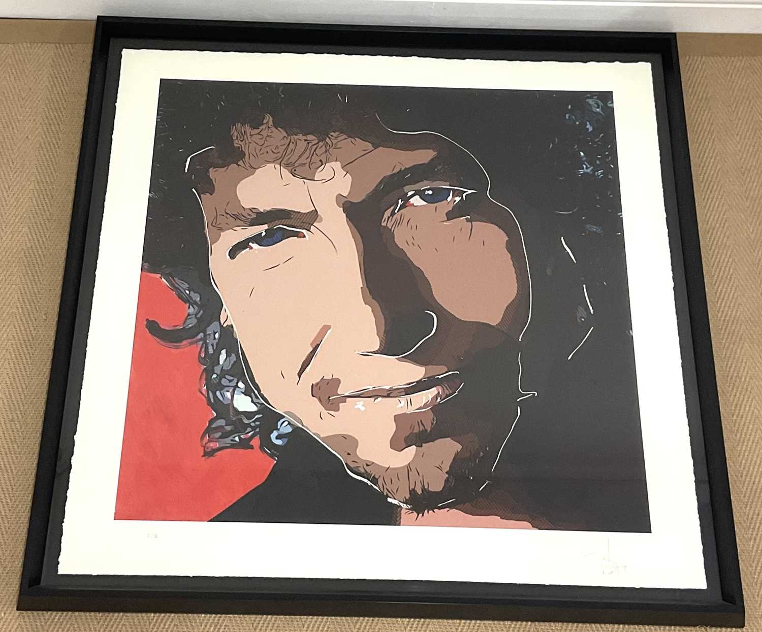 Lot 1836 - JOHNNY DEPP; a signed limited edition silk...