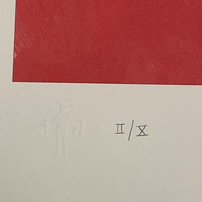 Lot 1836 - JOHNNY DEPP; a signed limited edition silk...