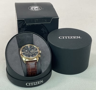 Lot 1363 - CITIZEN; a gentleman's Eco-Drive gold plated...