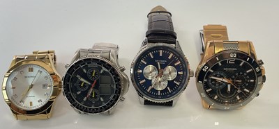 Lot 1376 - SEKONDA; four gentleman's wristwatches, one...