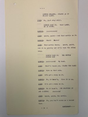 Lot 1902 - JOHN CLEESE; his personal six page script,...