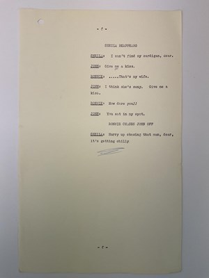 Lot 1902 - JOHN CLEESE; his personal six page script,...