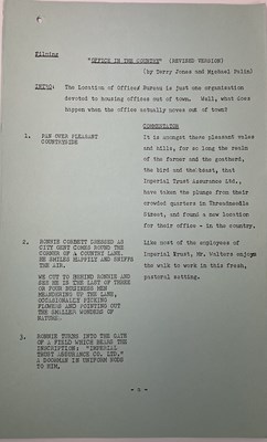 Lot 1903 - JOHN CLEESE; his four page script, 'Office in...