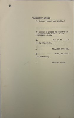 Lot 1905 - JOHN CLEESE; six of his quickie scripts, four...