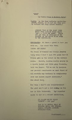 Lot 1907 - JOHN CLEESE; 'News' written by Terry Jones and...
