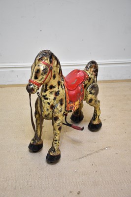 Lot 756 - MOBO; a vintage painted metal child’s ride on...