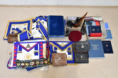 Lot 409 - MASONIC INTEREST; a large collection of...