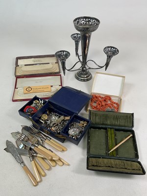 Lot 1072 - A quantity of costume jewellery including...