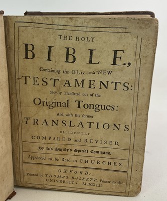 Lot 492 - The Holy Bible containing the Old and New...