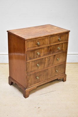 Lot 143 - A small 19th century mahogany chest of two...