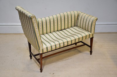 Lot 160 - An Edwardian hall seat modelled as a miniature...