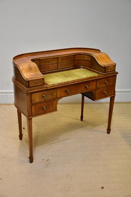 Lot 34 - A reproduction mahogany and boxwood strung...