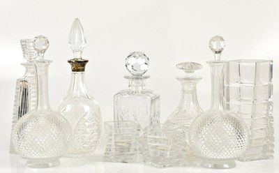 Lot 589 - MAPPIN & WEBB; a silver mounted decanter with...