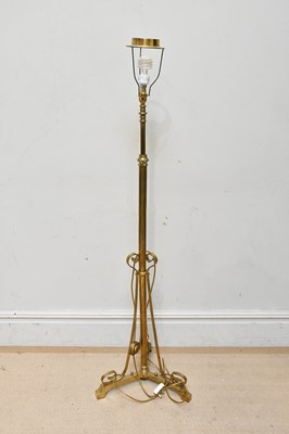 Lot 647 - An early 20th century brass telescopic...