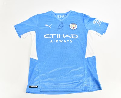 Lot 1103 - MANCHESTER CITY; a replica 93:20 home jersey...