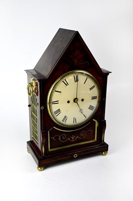 Lot 153 - A Regency rosewood and brass inlaid...