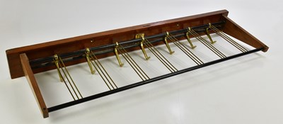 Lot 23 - A mid century coat/hat rack, width 85cm.