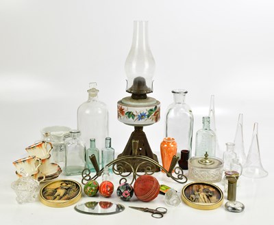 Lot 867 - A small collection of glass including bottles,...