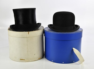 Lot 474 - ALFRED PELLETT LTD; a vintage top hat, size 7,...