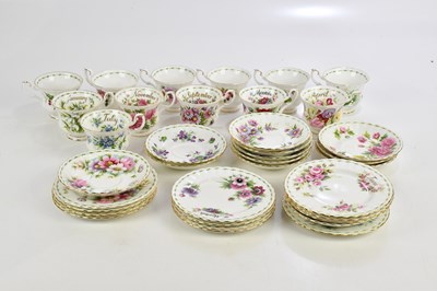 Lot 895 - ROYAL ALBERT; twelve trio sets of cups,...