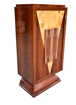 Lot 3 - An art deco style mahogany and rosewood veneer...