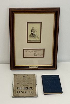 Lot 1872 - SIR HENRY IRVING; a reproduced photograph of...