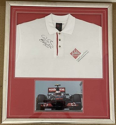 Lot 1928 - JENSON BUTTON; a shirt from the Bahrain...