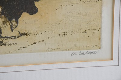 Lot 33 - PIERRE ADOLPHE VALETTE (1876-1942); pencil...