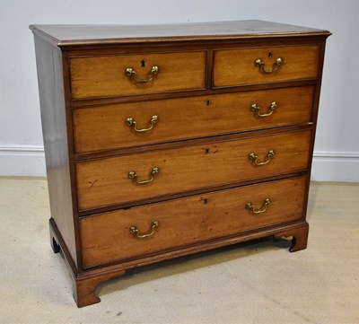 Lot 166 - A 19th century mahogany chest of two short...