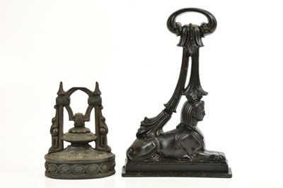 Lot 551 - A. KENRICK & SONS; two Victorian cast iron...