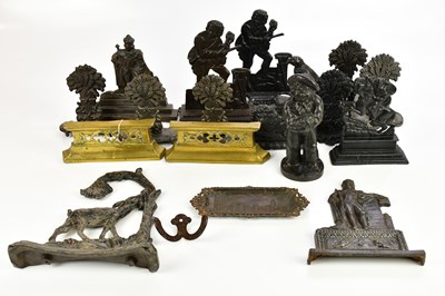 Lot 555 - A collection of Victorian and later metalware...