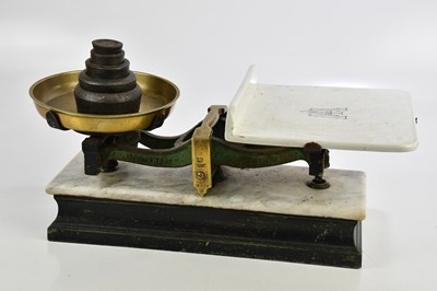 Lot 335 - PARNALL & SONS; a set of balance scales with...