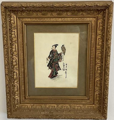 Lot 305 - DULHOLT; watercolour, study of a Japanese...