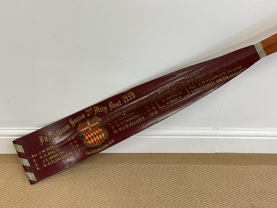 Lot 129 - A large original Ayling & Sons oar, the blade...