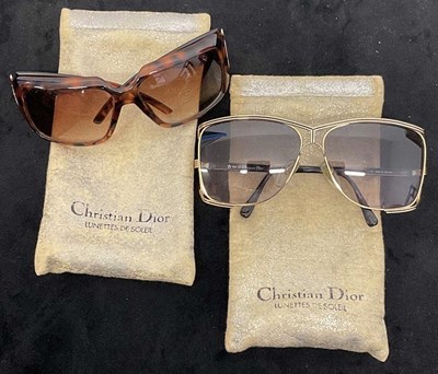 Lot 150 - CHRISTIAN DIOR; two pairs of vintage...