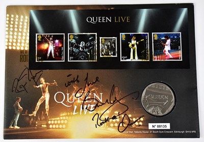 Lot 276 - QUEEN; a limited edition first day coin cover...