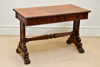 Lot 115 - A Regency rosewood hall table with bobbin...