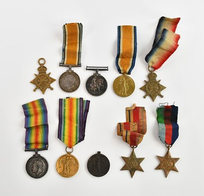 Lot 1294 - A collection of WWI and WWII medals including...