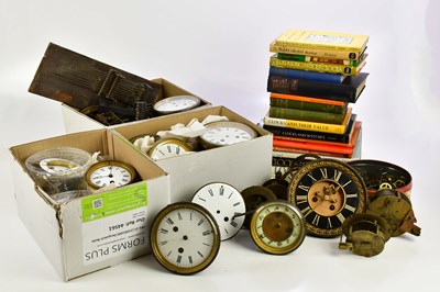 Lot 678 - A large collection of assorted clock movements,...