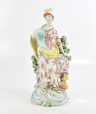 Lot 804 - DERBY; an 18th century figure representing...