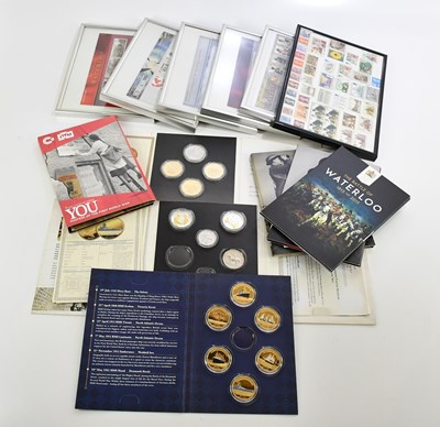 Lot 604 - A collection of modern proof coins contained...