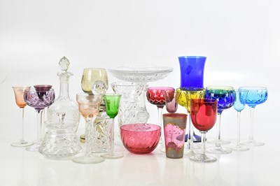 Lot 865 - A collection of Victorian and later glassware...