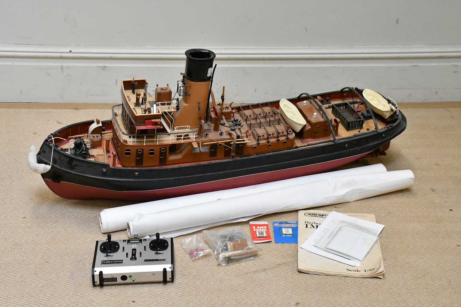 Lot 727 - CALDER CRAFT; a scale 1:32 harbour tug, 'Imara'...