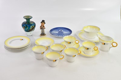 Lot 849 - SHELLEY; a part tea service in the Regent...