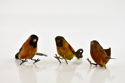 Lot 737 - Three early 20th century clockwork birds...