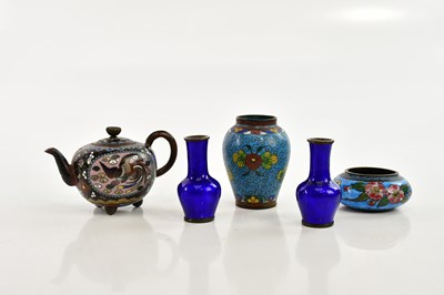 Lot 883 - An early 20th century Japanese cloisonné...