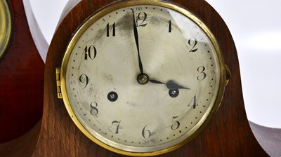 Lot 707 - An early 20th century oak Napolean hat shaped...