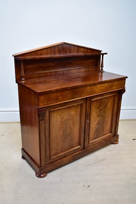 Lot 129 - A Victorian mahogany chiffonier, with single...