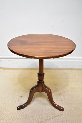 Lot 208 - A 19th century circular mahogany tripod table,...