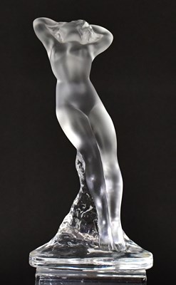 Lot 541 - LALIQUE; a glass figure 'The Naiad on the...